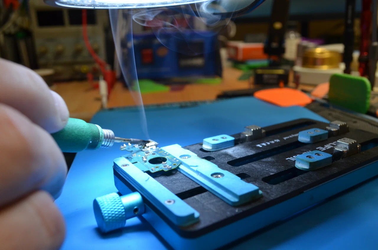 Пайка платы